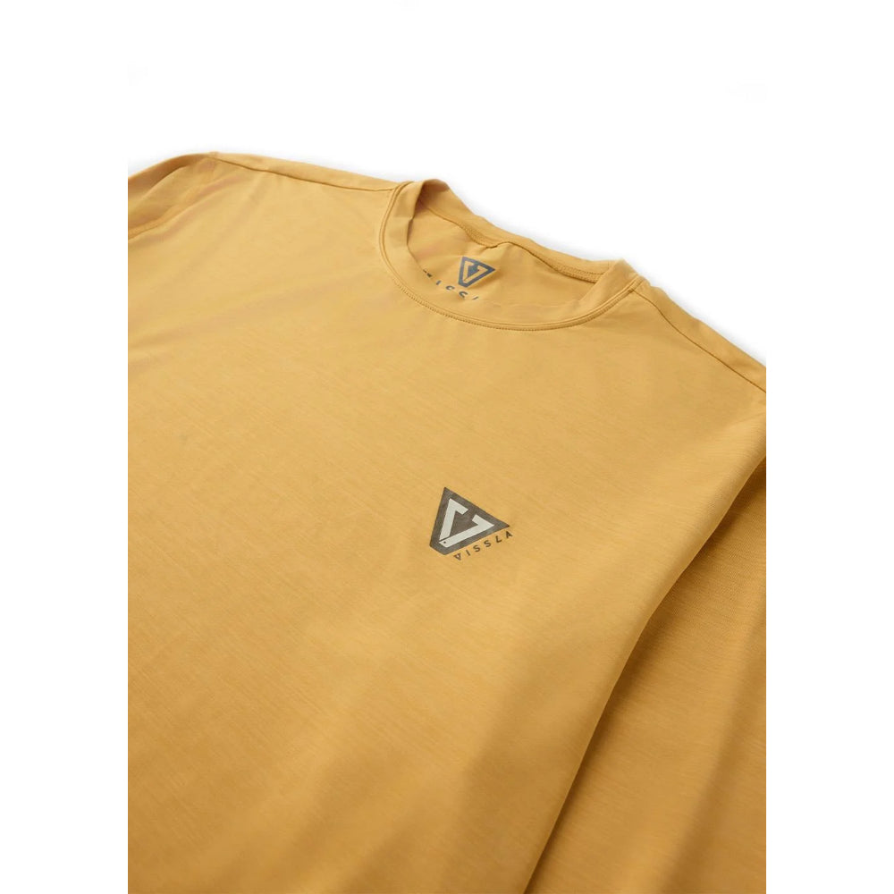 VISSLA TWISTED ECO LS SUN SHIRT GOLDEN HEATHER