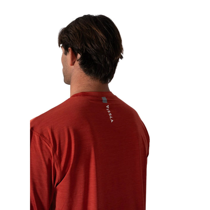 VISSLA TWISTED ECO LS SUN SHIRT PICANTE