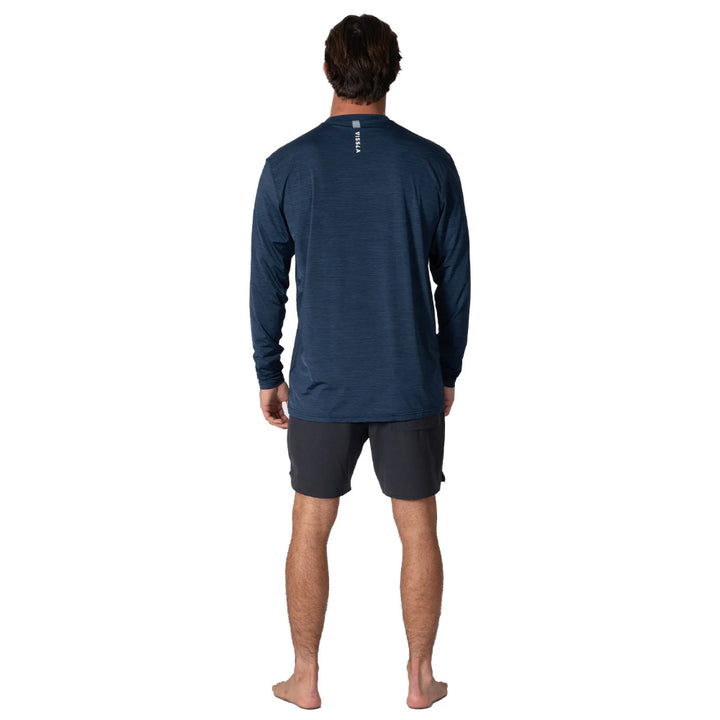 VISSLA TWISTED ECO LS SUN SHIRT DARK NAVY HEATHER