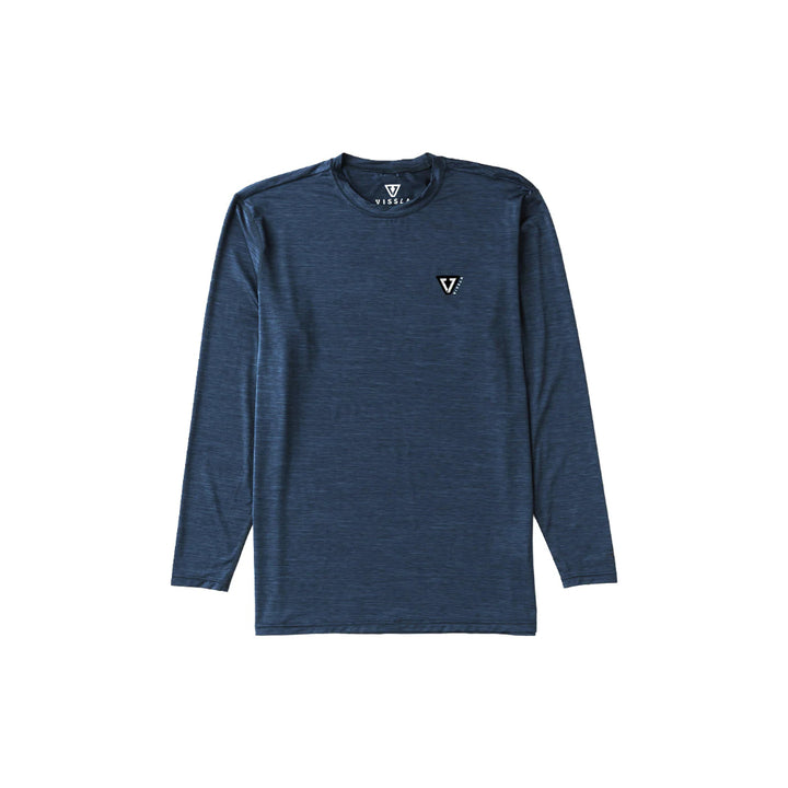VISSLA TWISTED ECO LS SUN SHIRT DARK NAVY HEATHER
