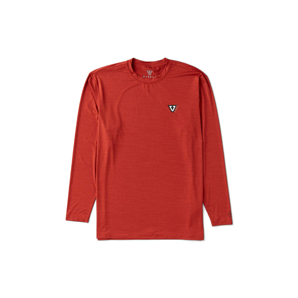 VISSLA TWISTED ECO LS SUN SHIRT PICANTE