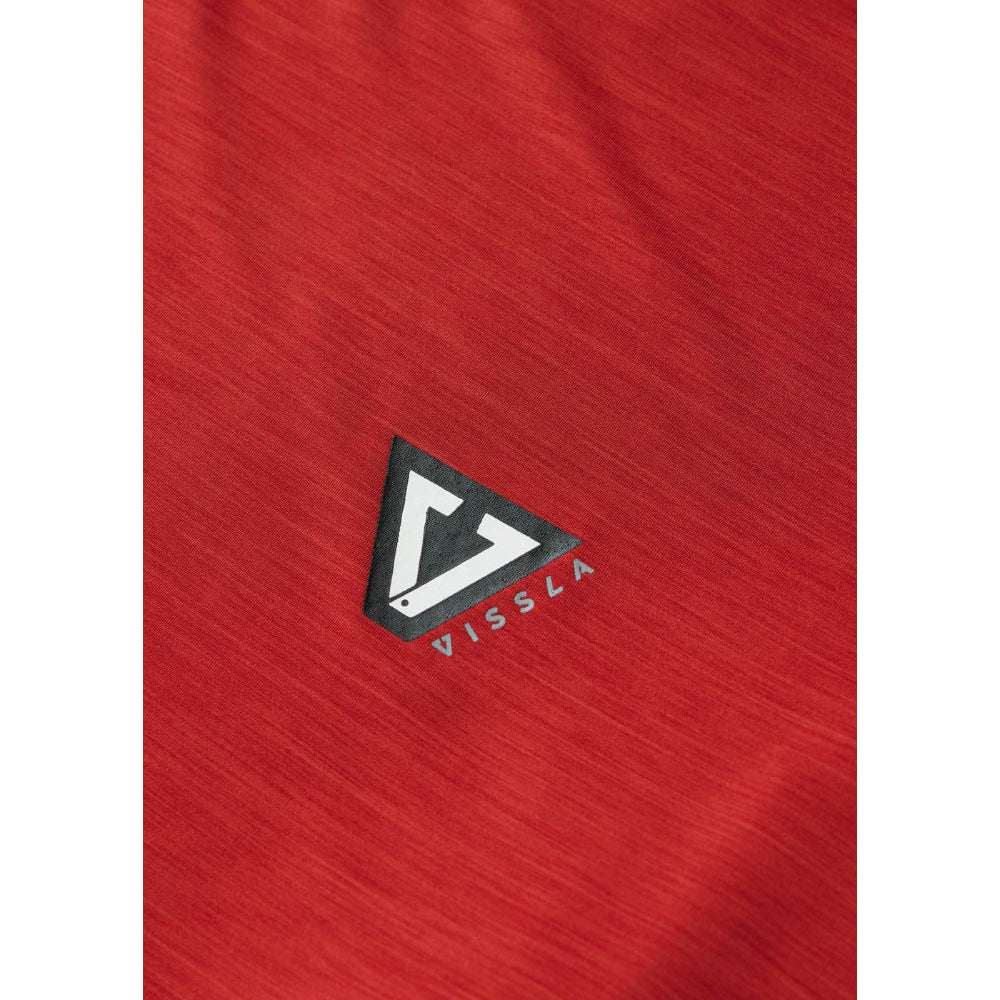 VISSLA TWISTED ECO LS SUN SHIRT PICANTE