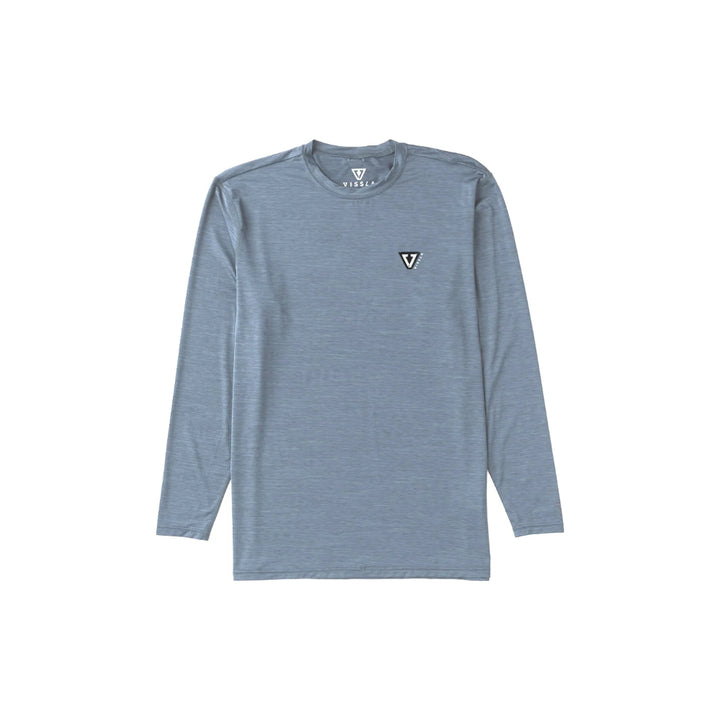 VISSLA TWISTED ECO LS SUN SHIRT SLATE HEATHER