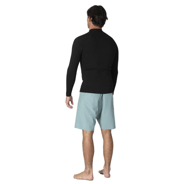 VISSLA SOLID SETS 2MM FRONT ZIP JACKET BLACK