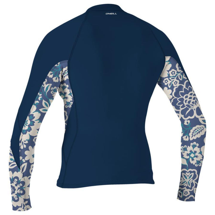 O'NEILL WMS BAHIA 1MM JACKET FRONT ZIP FRNAVY/CRISFLOR