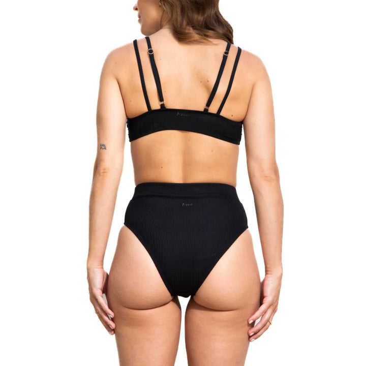 NANA THE BRAND GENEVIÈVE RIBBED BLACK BOTTOM