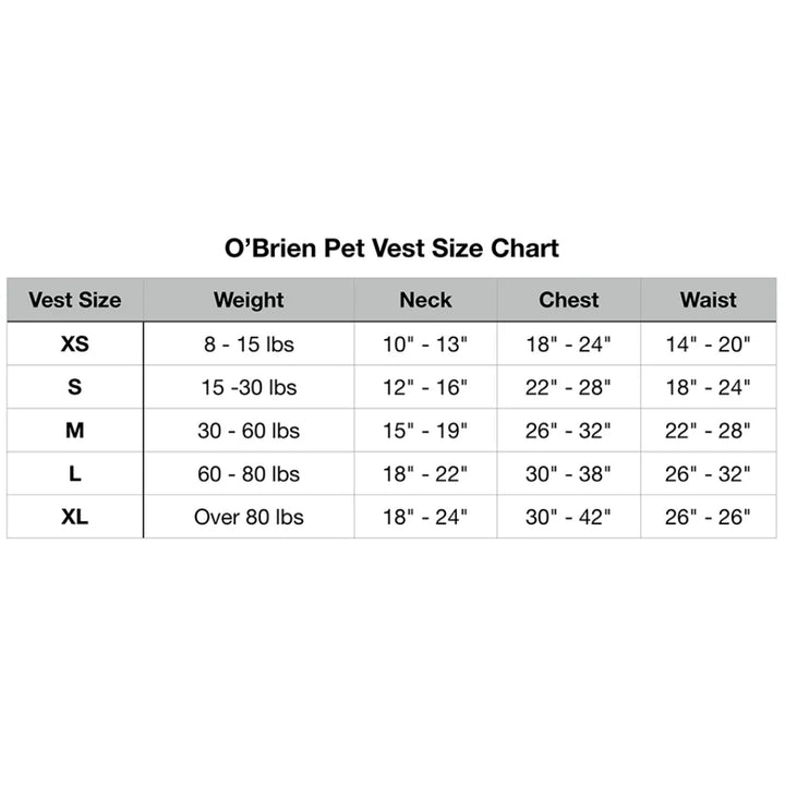 O'BRIEN PET VEST