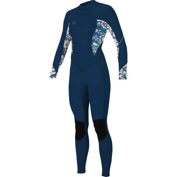 O'NEILL WMS BAHIA 3/2 BACK ZIP FRNAVY/CRISFLOR