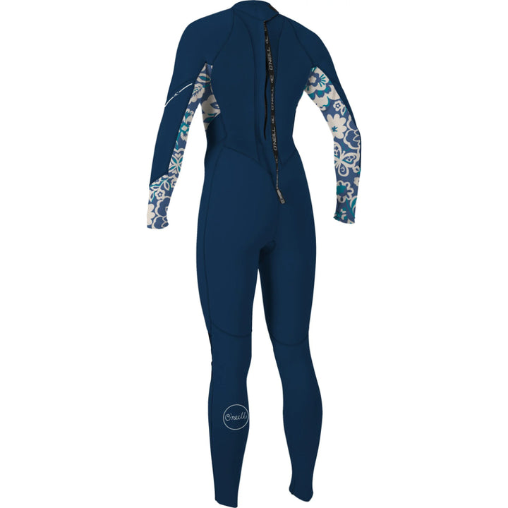 O'NEILL WMS BAHIA 3/2 BACK ZIP FRNAVY/CRISFLOR