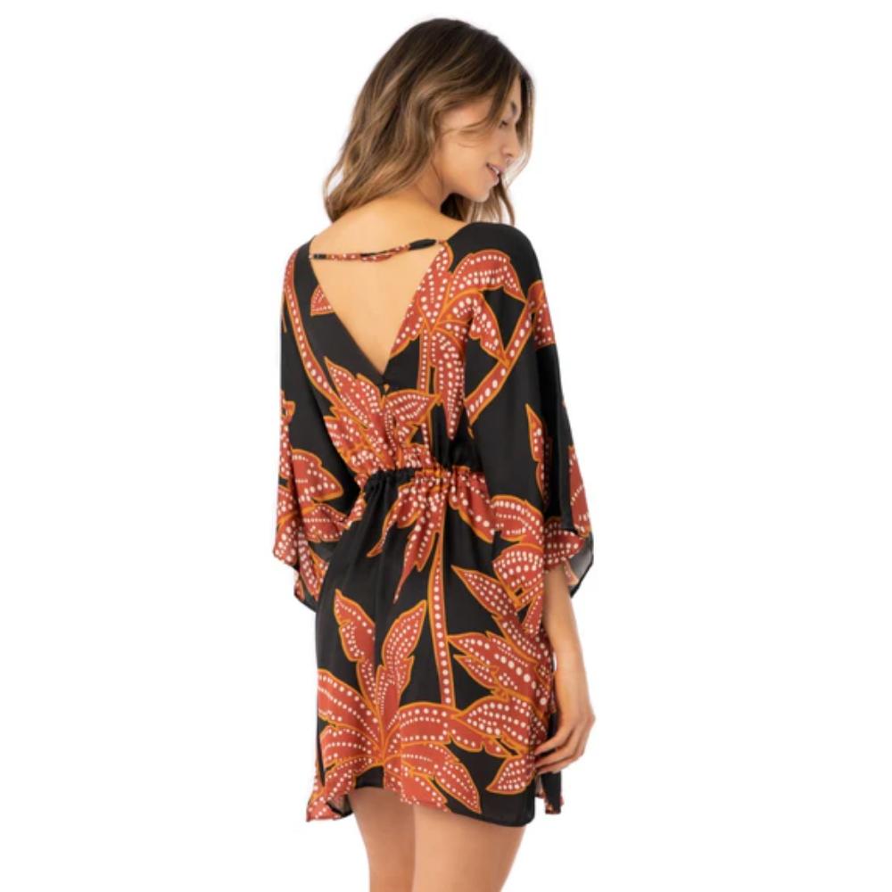 MAAJI BURGUNDY PALMA GABBY COVER-UP TUNIC