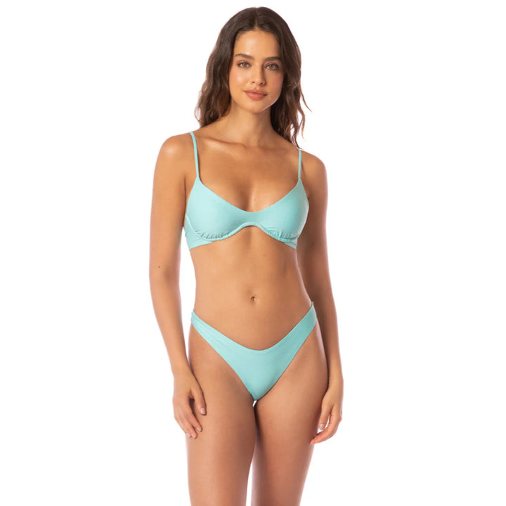 MAAJI SEA TURQUOISE IRENE UNMOLDED UNDERWIRE TOP