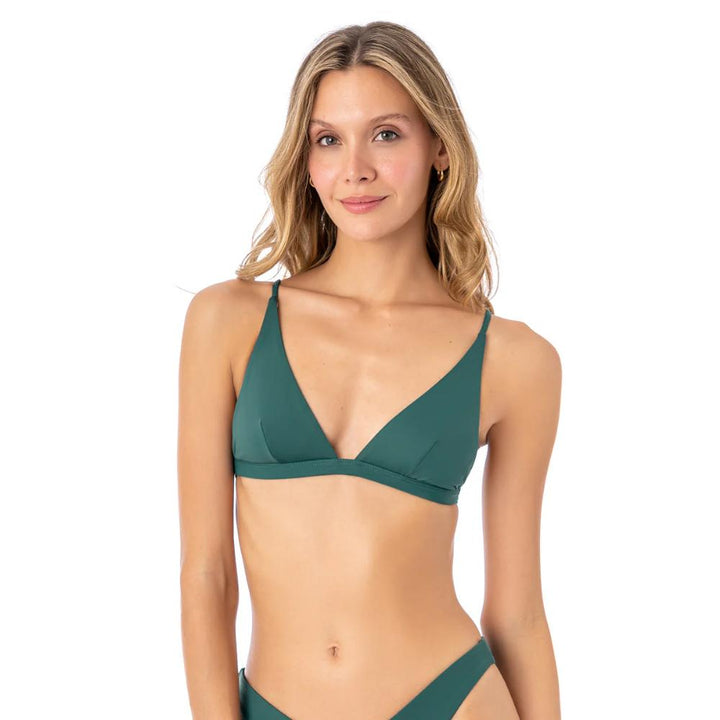 MAAJI BRUNSWICK GREEN IVY FIXED TRIANGLE TOP