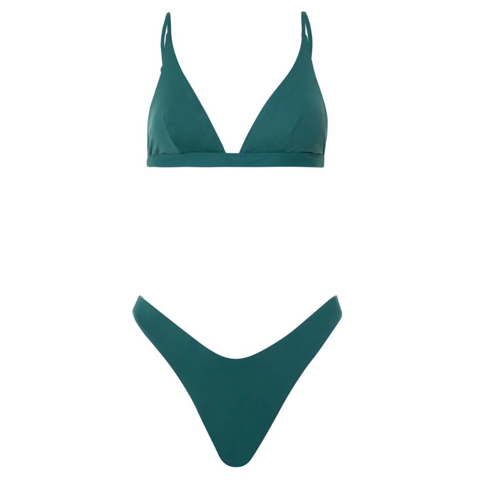 MAAJI BRUNSWICK GREEN IVY FIXED TRIANGLE TOP