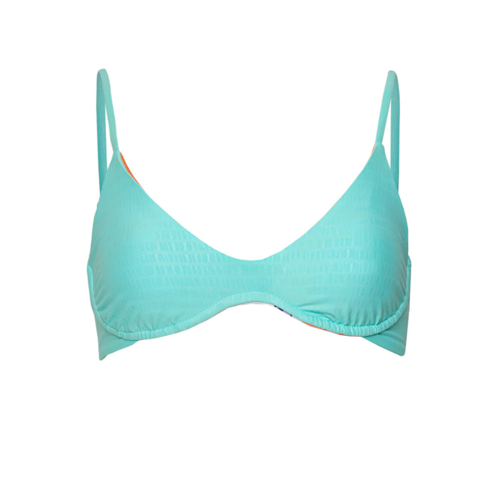 MAAJI SEA TURQUOISE IRENE UNMOLDED UNDERWIRE TOP