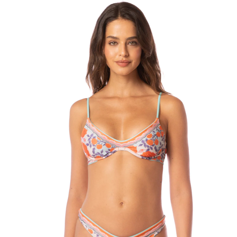 MAAJI SEA TURQUOISE IRENE UNMOLDED UNDERWIRE TOP
