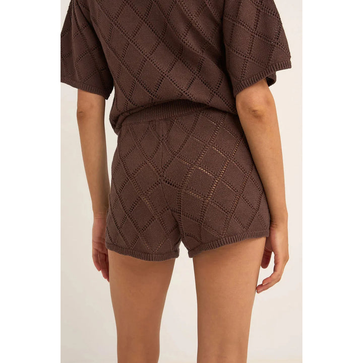 RHYTHM SUNNY KNIT BEACH SHORT CHOCOLATE
