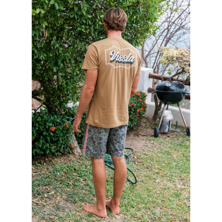 VISSLA RANCHERO ORGANIC POCKET TEE BRONZE