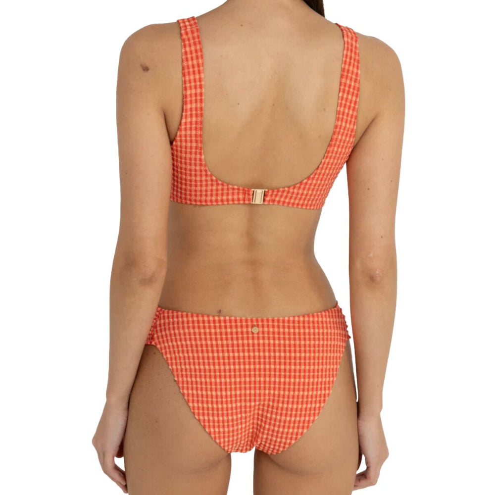 RHYTHM LOLA CHECK CROP TOP RED