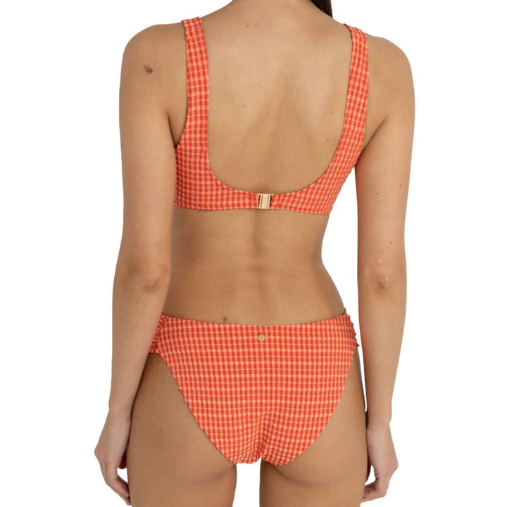 RHYTHM LOLA CHECK CROP TOP RED