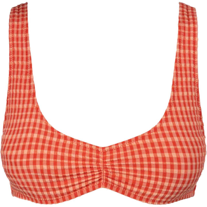 RHYTHM LOLA CHECK CROP TOP RED