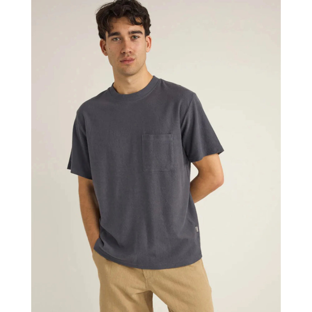 RHYTHM VINTAGE TERRY T-SHIRT VINTAGE NAVY