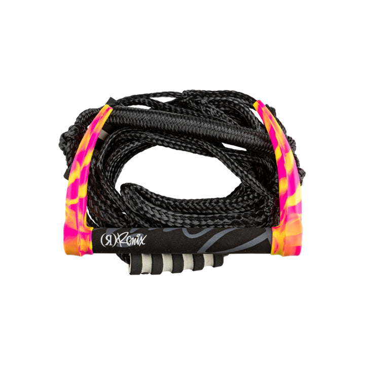 RONIX SILICONE STRETCH SURF ROPE WITH HANDLE TROPICAL SWIRL