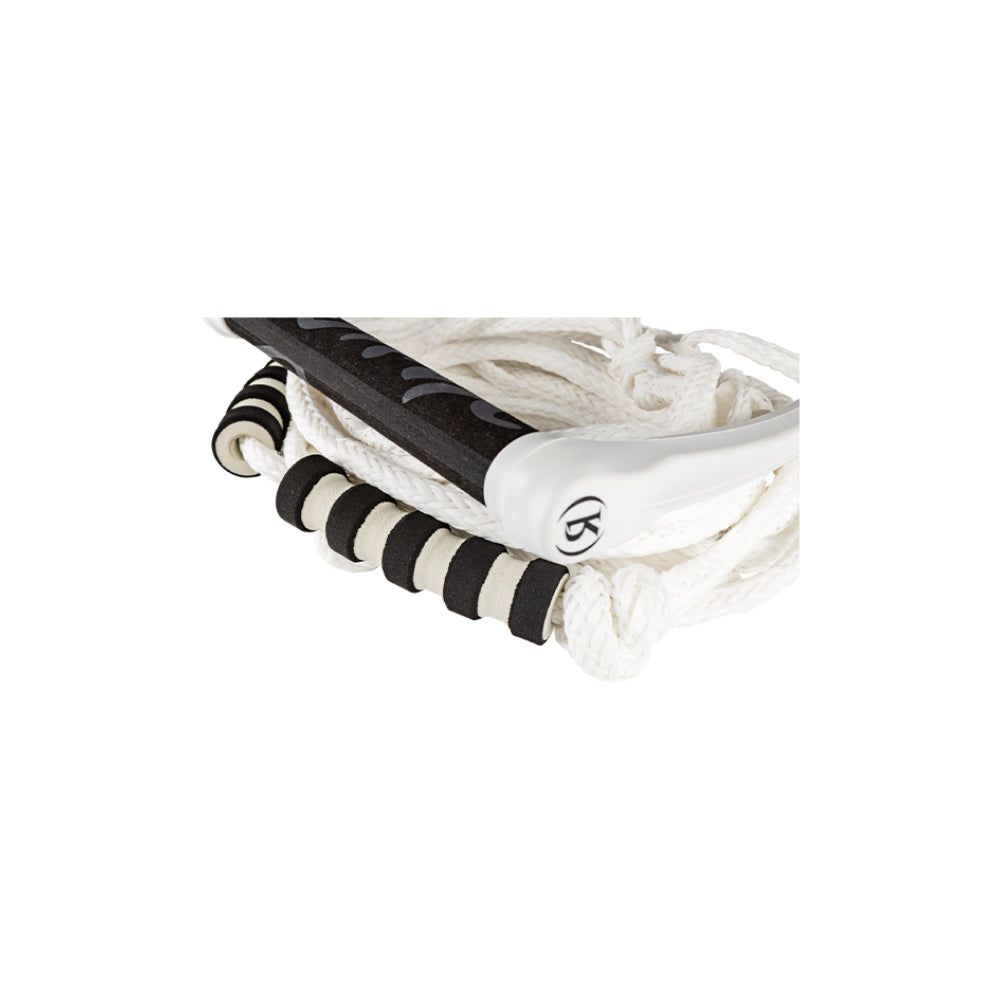 RONIX SILICONE STRETCH SURF ROPE WITH HANDLE WHITEOUT