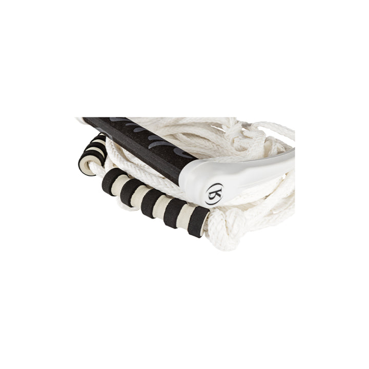 RONIX SILICONE STRETCH SURF ROPE WITH HANDLE WHITEOUT