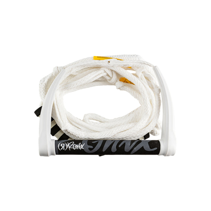 RONIX SILICONE STRETCH SURF ROPE WITH HANDLE WHITEOUT