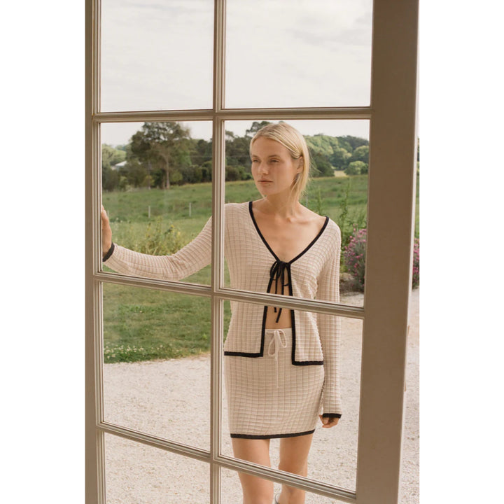 RHYTHM SEASIDE LONG SLEEVE KNIT TOP OAT