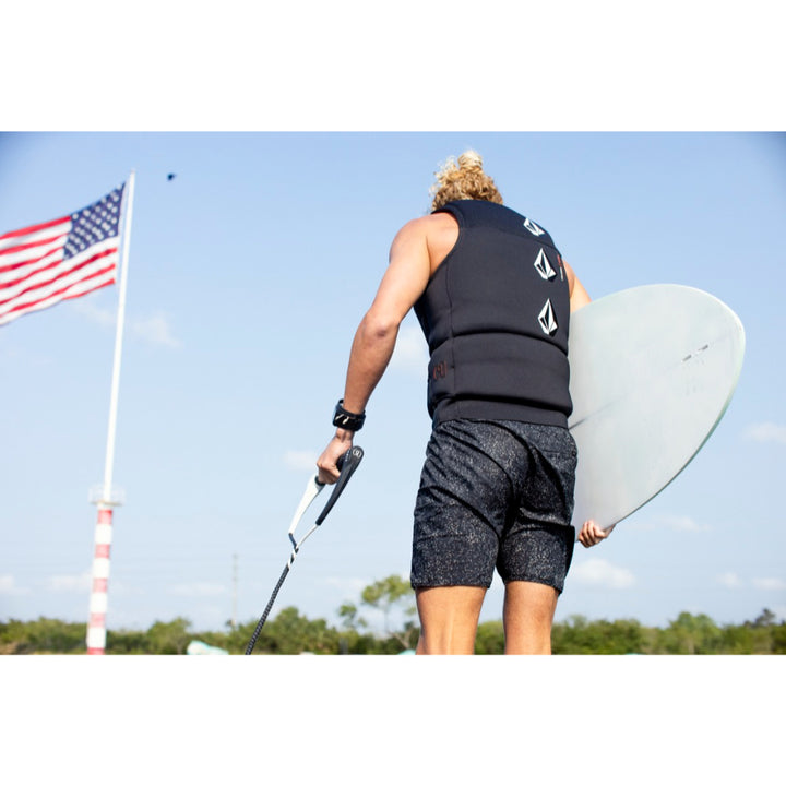 RONIX SILICONE STRETCH SURF ROPE WITH HANDLE WHITEOUT
