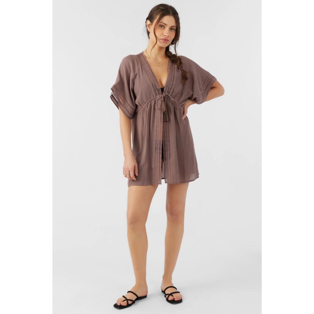 O'NEILL LADIES WILDER COVER-UP DEEP TAUPE