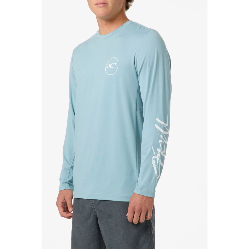 O'NEILL LOGO UPF L/S TEE STONE BLUE