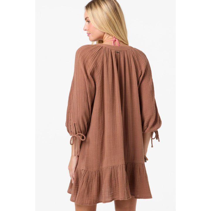 O'NEILL LOU MINI COVER-UP DRESS CAROB BROWN
