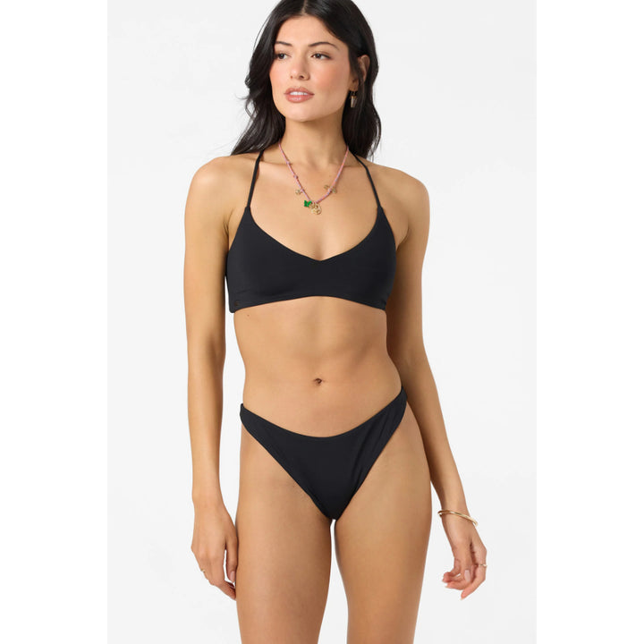 O'NEILL SALTWATER SOLIDS HUNTINGTON BRALETTE TOP BLACK