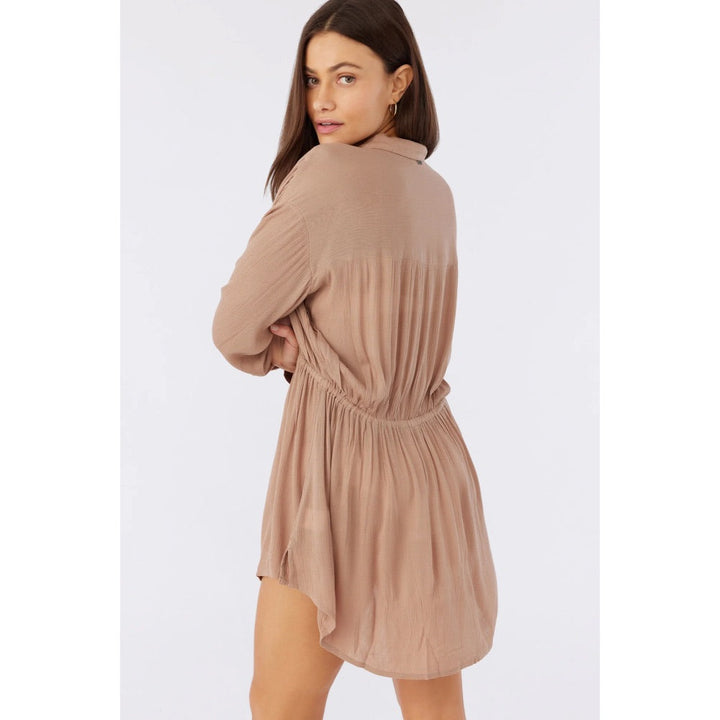 O'NEILL CAMI MINI COVERUP DRESS ALMOND