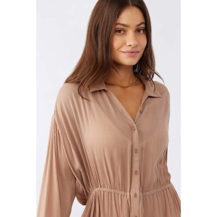 O'NEILL CAMI MINI COVERUP DRESS ALMOND