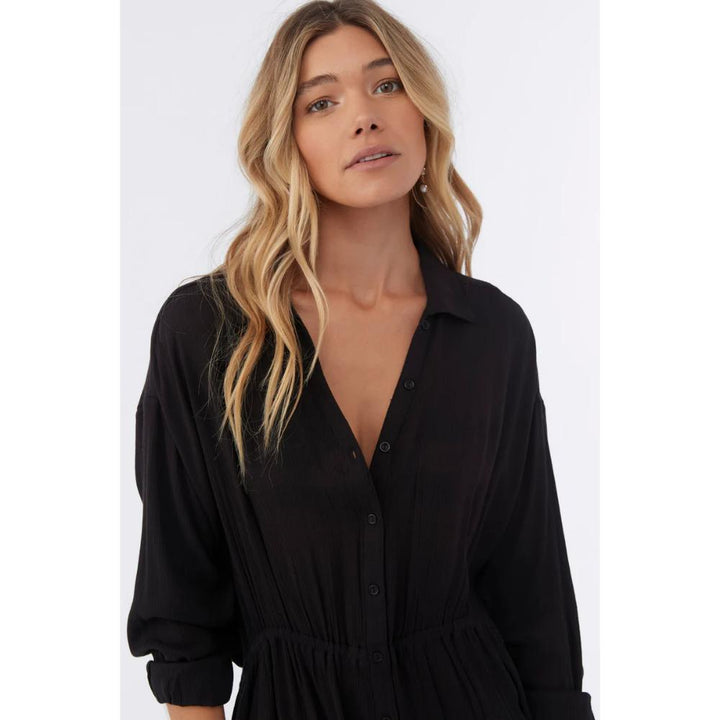 O'NEILL CAMI MINI COVERUP DRESS BLACK