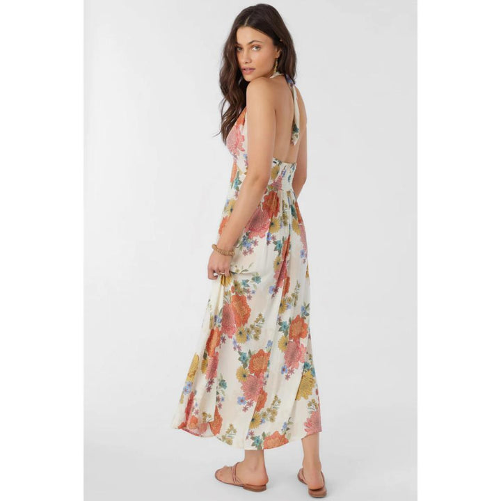 O'NEILL JEMMA KALI FLORAL MAXI DRESS WINTER WHITE