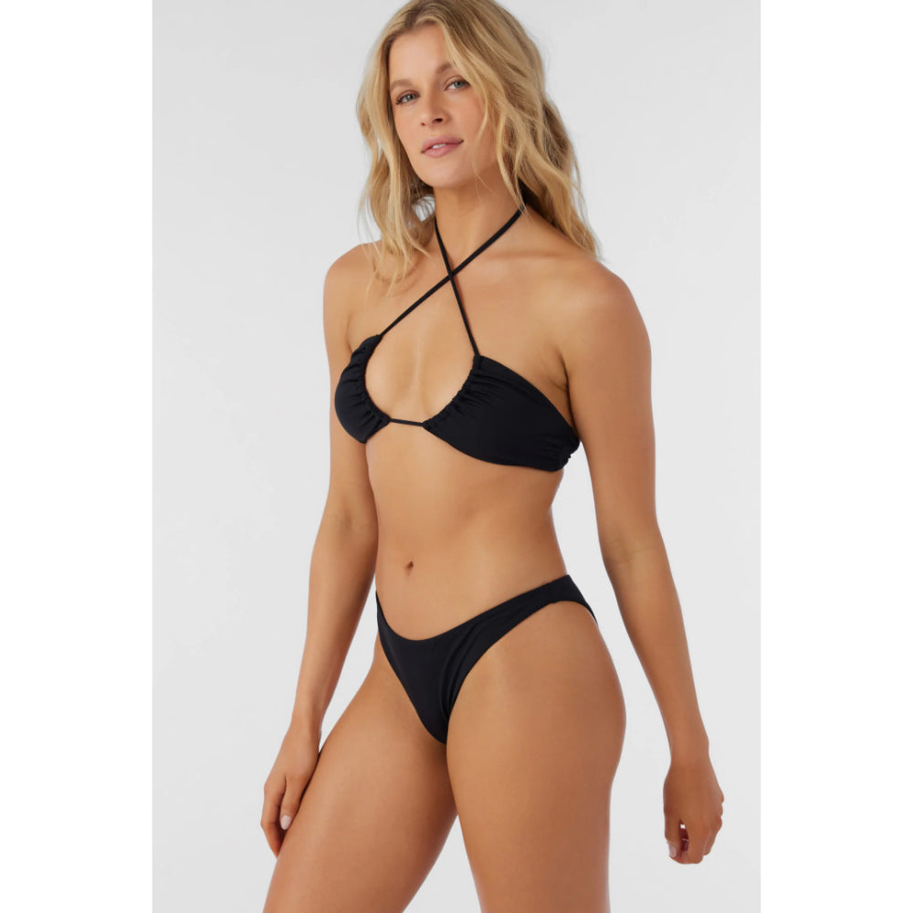 O'NEILL SALTWATER SOLIDS FLAMENCO CHEEKY BOTTOM BLACK
