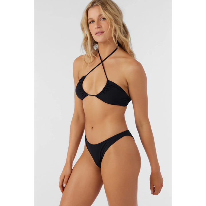 O'NEILL SALTWATER SOLIDS FLAMENCO CHEEKY BOTTOM BLACK