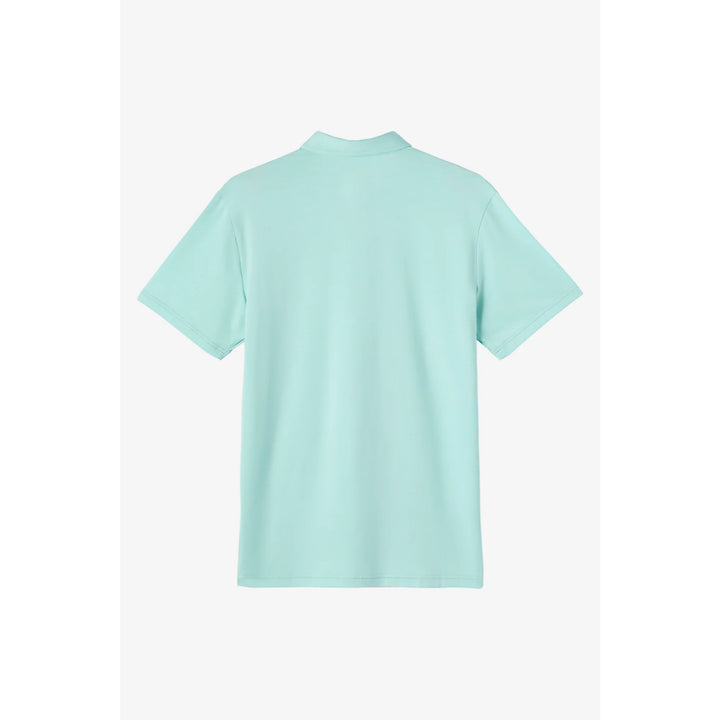 O'NEILL TRVLR UPF POLO HEATHER PASTEL TURQUOISE