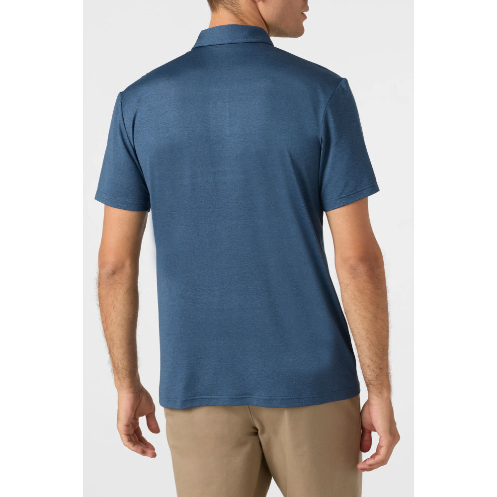 O'NEILL TRVLR UPF POLO NAVY HEATHER