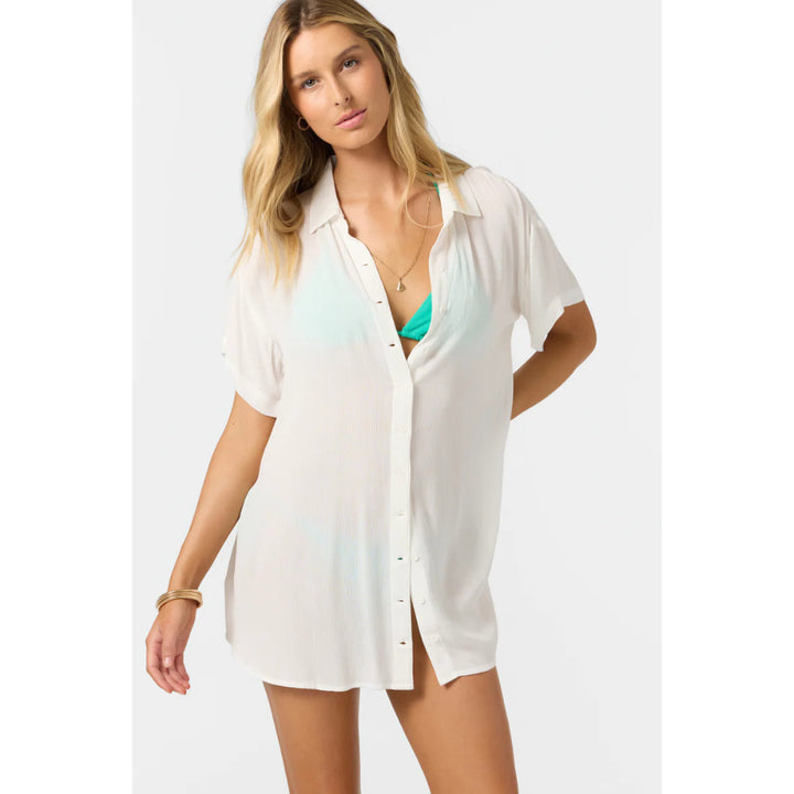 O'NEILL SALTWATER SOLIDS CARLEE DRESS VANILLA