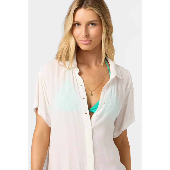 O'NEILL SALTWATER SOLIDS CARLEE DRESS VANILLA