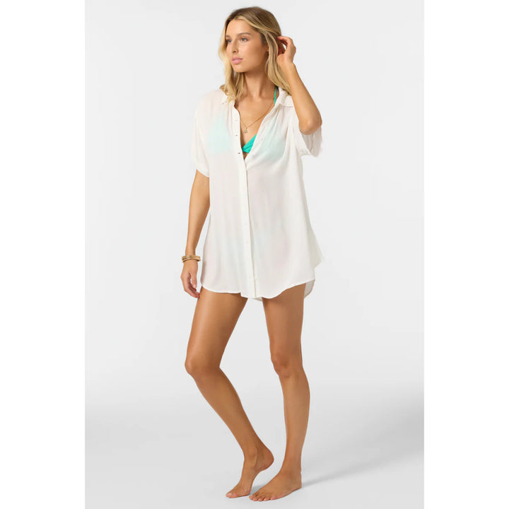 O'NEILL SALTWATER SOLIDS CARLEE DRESS VANILLA