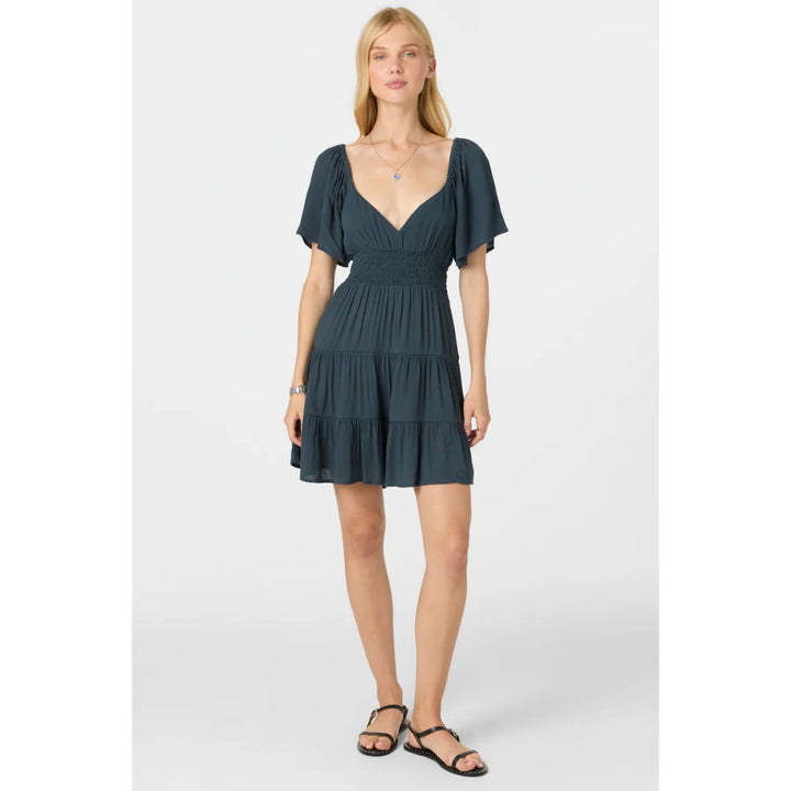 O'NEILL LAYKEN SOLID SHORT DRESS SLATE