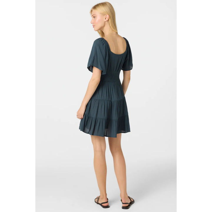 O'NEILL LAYKEN SOLID SHORT DRESS SLATE