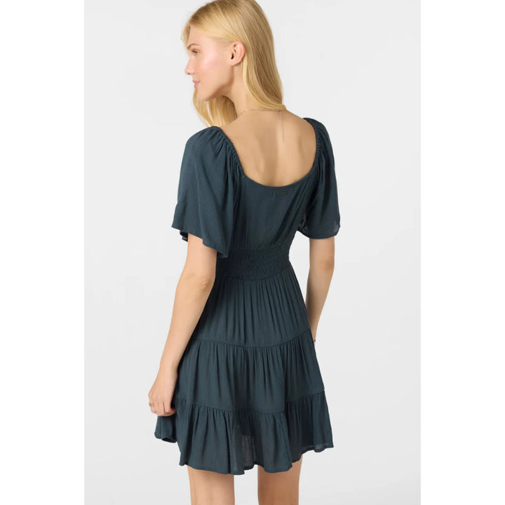 O'NEILL LAYKEN SOLID SHORT DRESS SLATE
