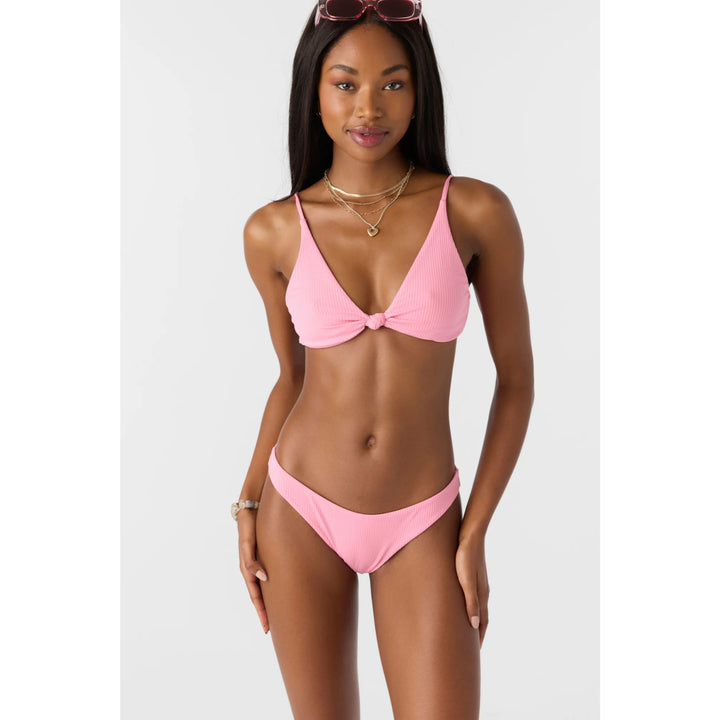 O'NEILL SALTWATER SOLIDS RIB PISMO TOP SACHET PINK